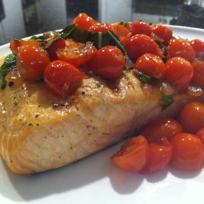 Salmon with Melting Cherry&nbsp;Tomatoes